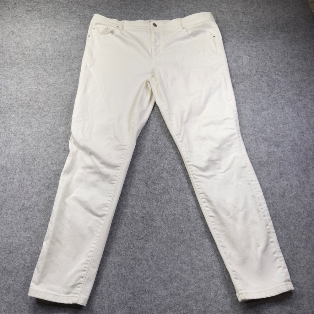 Gap The Skinny Jeans Womens 14 White Good Stretch Casual Denim